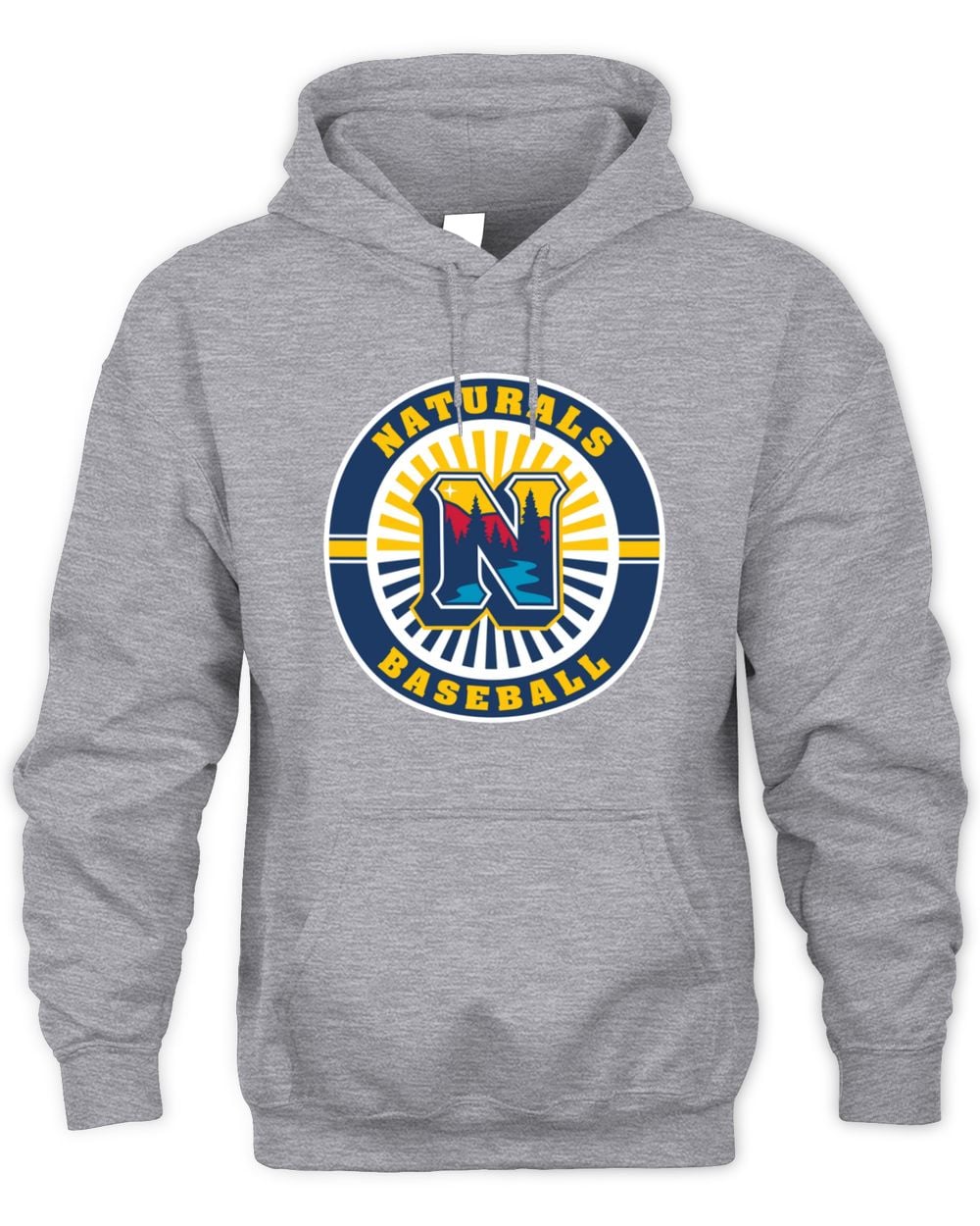 Northwest Arkansas Naturals Circle Grey Hoodie