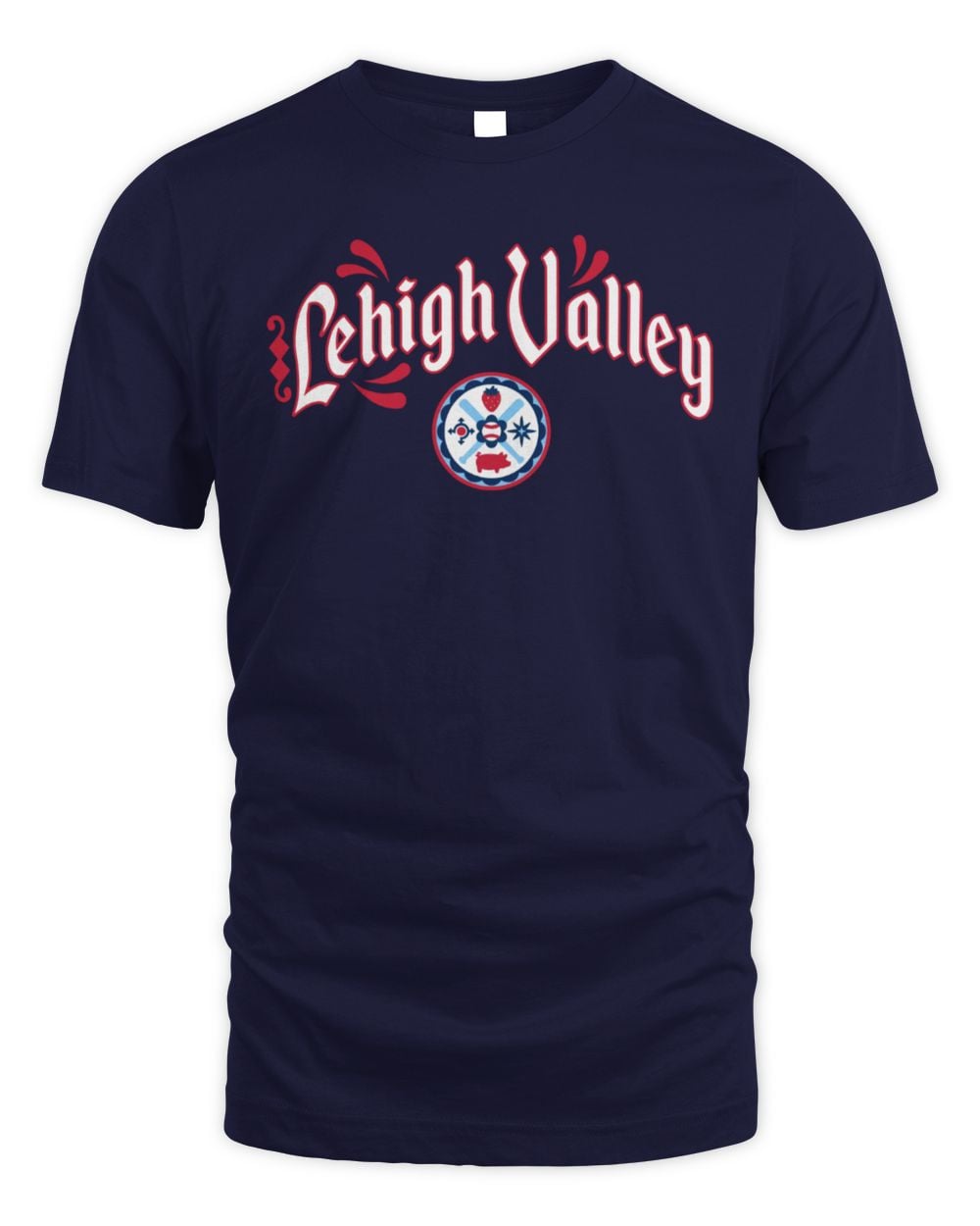Lehigh Valley IronPigs Pa Dutch Hex Navy Tee
