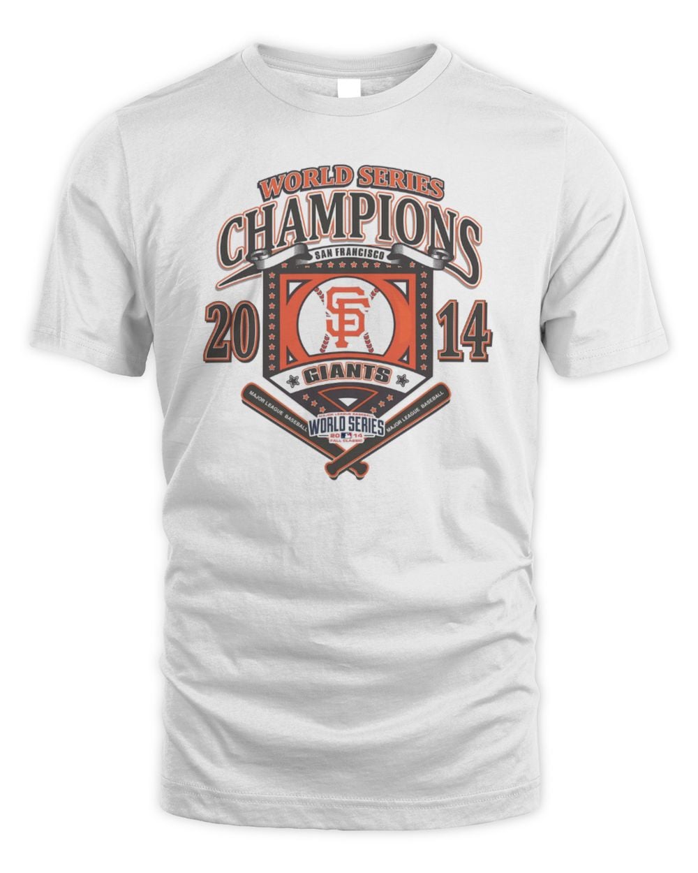 Men's White San Francisco Giants Cooperstown Collection World Series Champions T Shirt