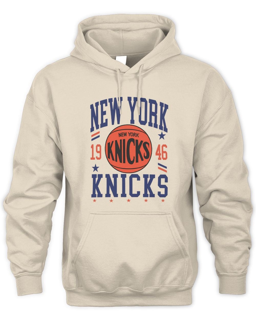 New York Knicks 1946-1963 Hardwood Classics Chrome White Hoodie Sweatshirt