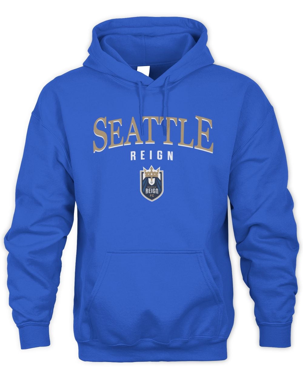 Men's 500 Level Royal Seattle Reign FC Team Arch Name Graphic Hoodie Sweatshirt