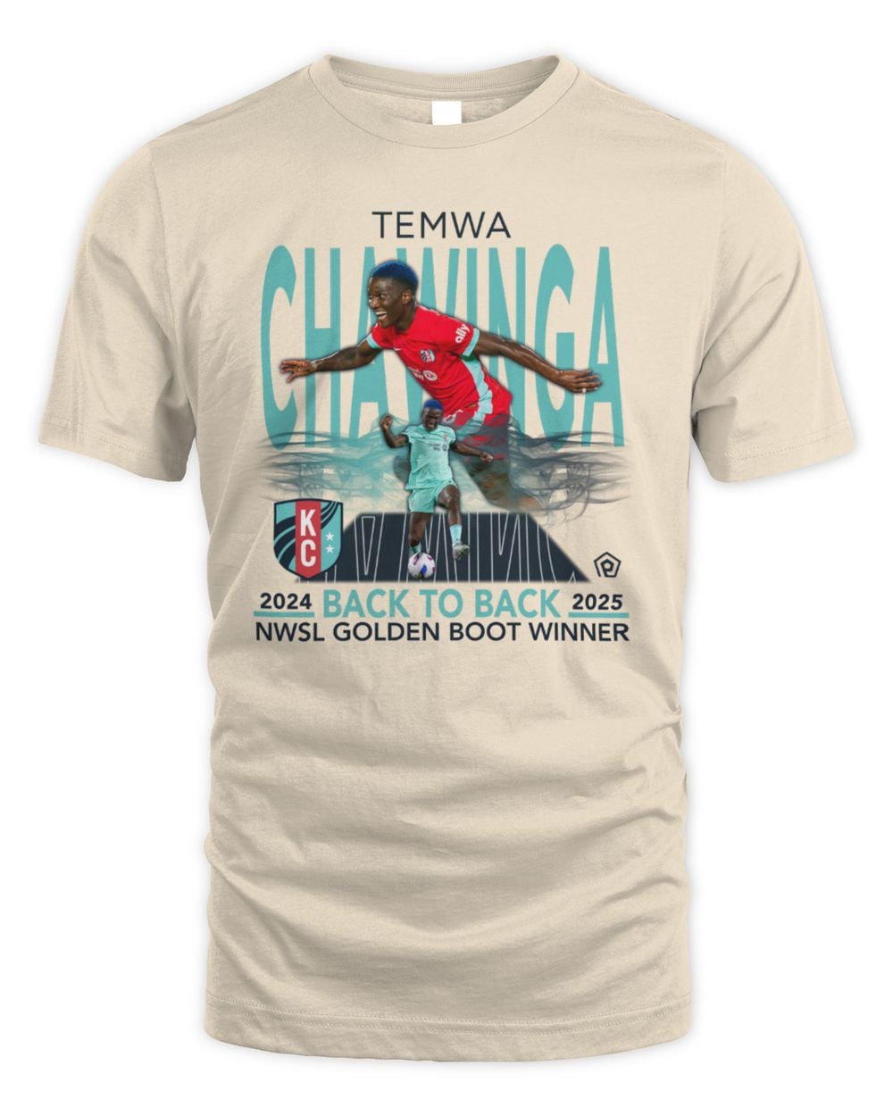 KC Current Unisex Temwa Chawinga 2025 Golden Boot T-Shirt
