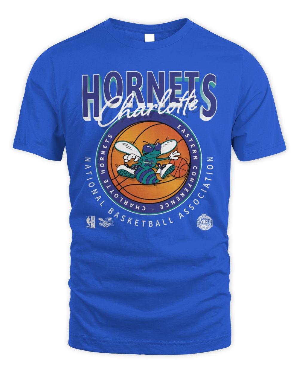 Charlotte Hornets Mens Conference Throwback Tee