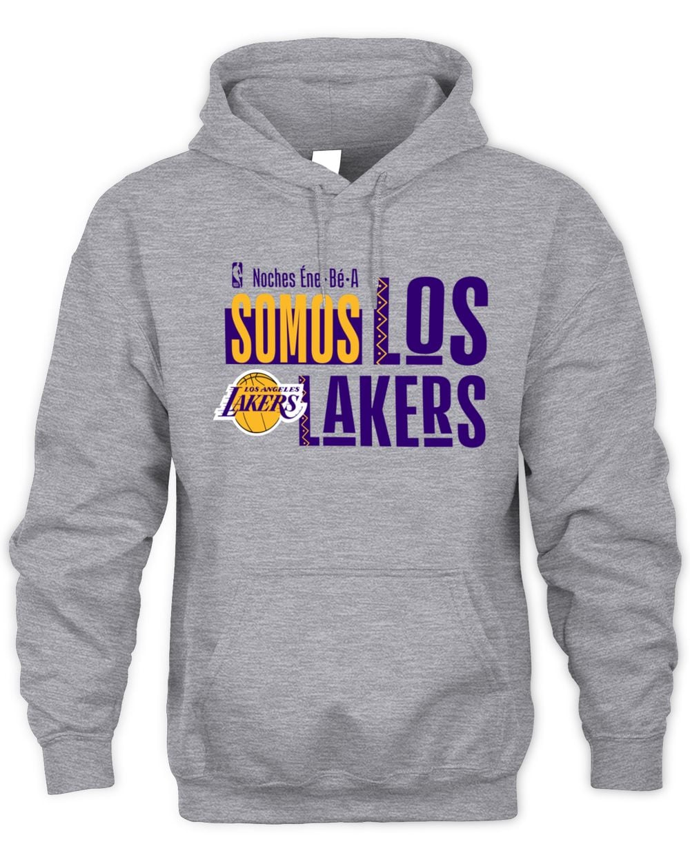 Men's Gray Los Angeles Lakers Noches Training Hoodie Sweatshirt