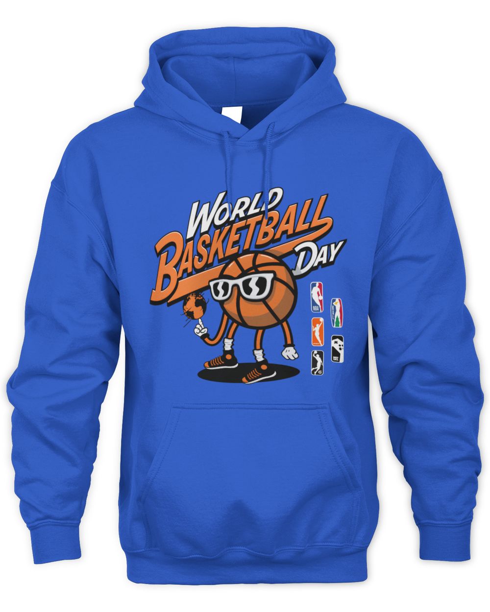 Men's Royal NBA World Basketball Day Hoodie Sweatshirt