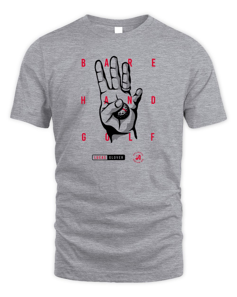 Men's 500 Level Gray Atlanta Drive GC Bare Hand Golf T-Shirt