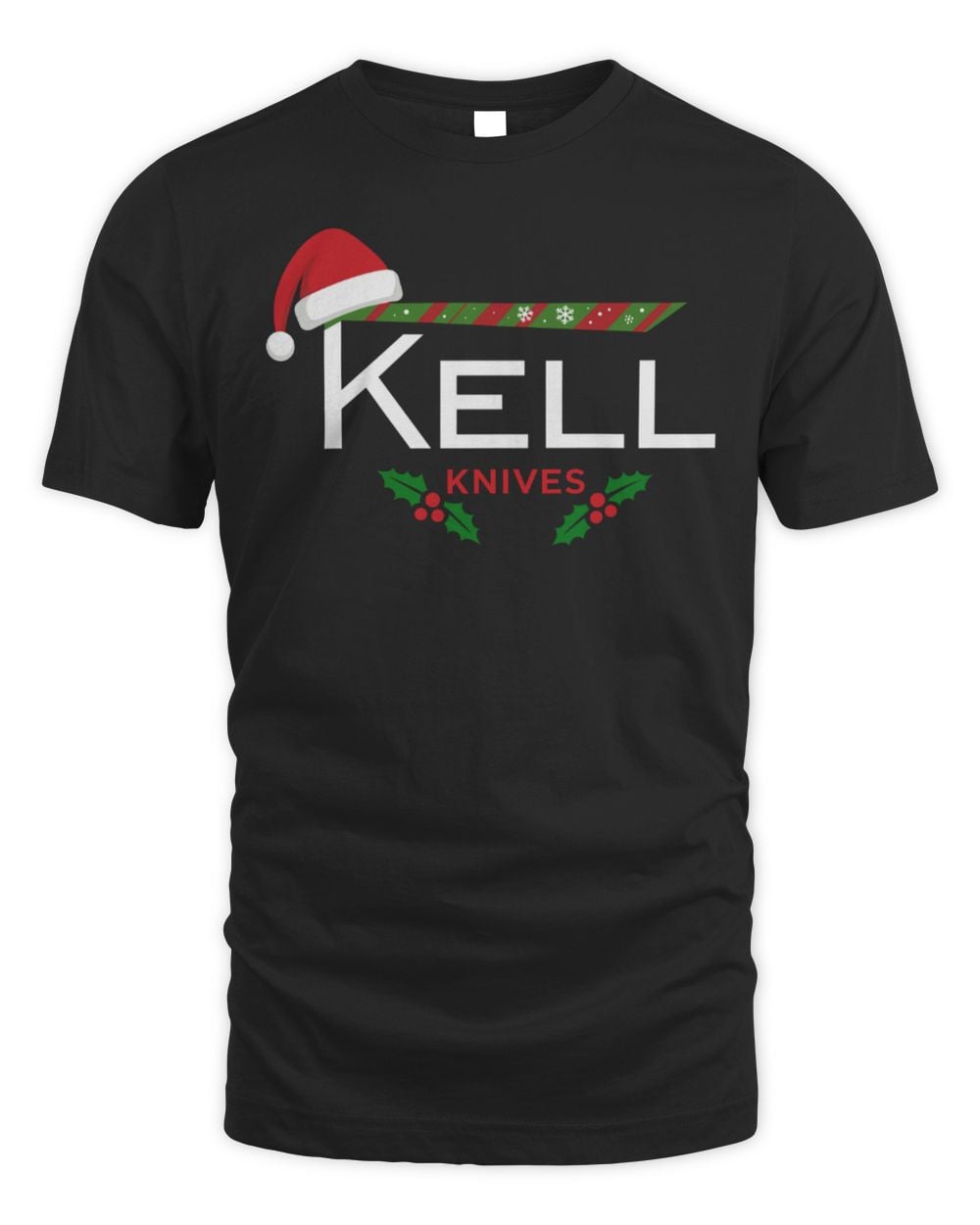 T.Kell Knives Merch T. Kell Santa Holly T-Shirt