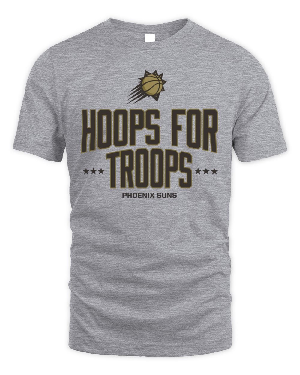 Men's Gray Phoenix Suns Hoops For Troops T-Shirt
