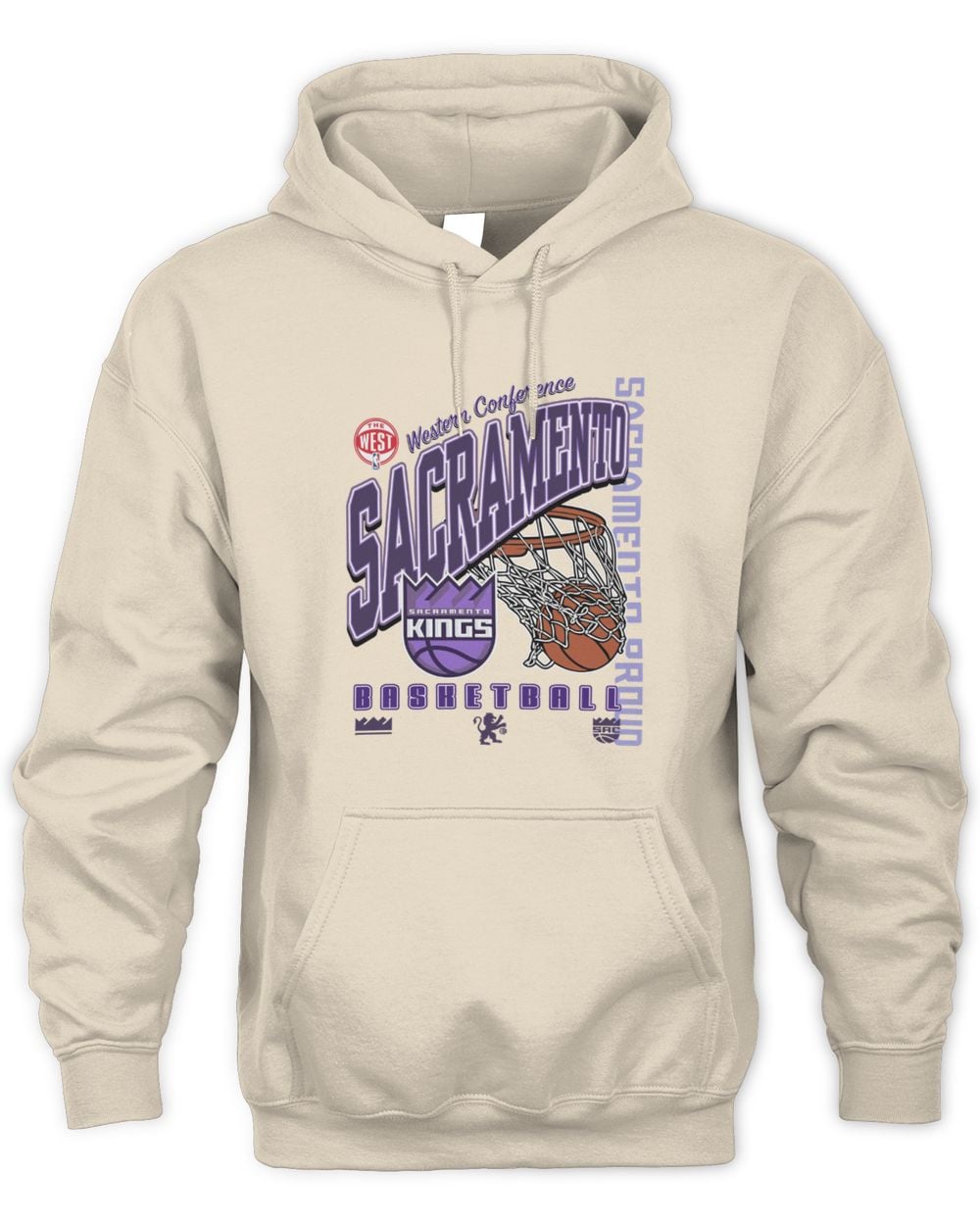 Sacramento Kings 2025 City Edition Stone Hoodie Sweatshirt
