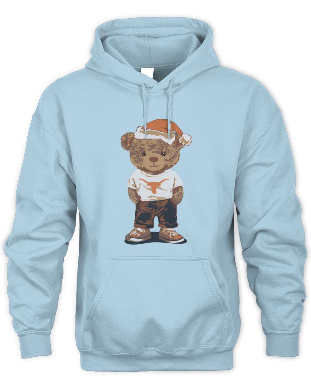 Texas Longhorns Santa Hat Bear Hoodie Sweatshirt