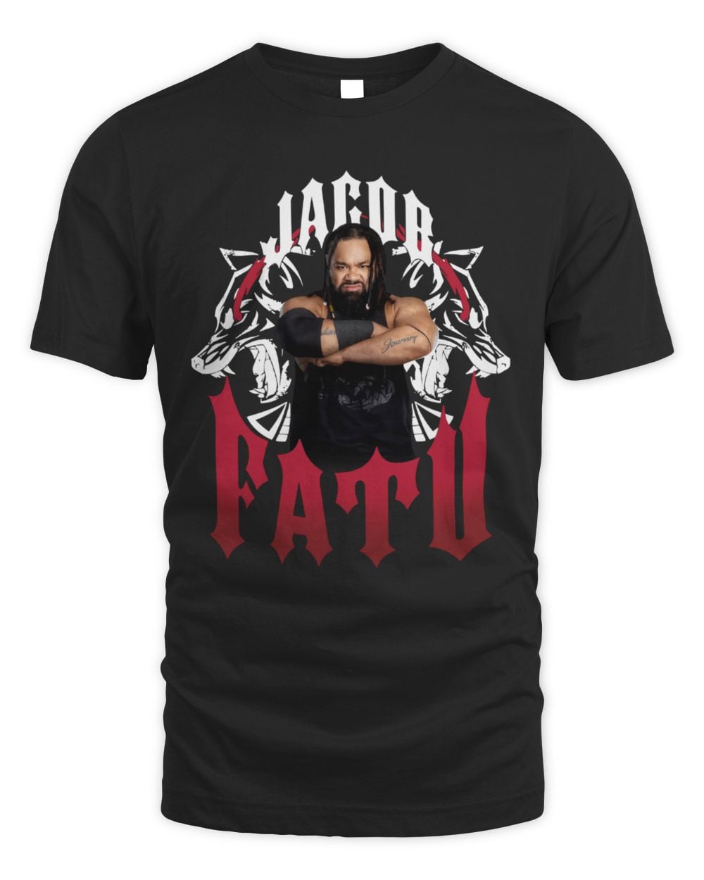 500 Level Jacob Fatu Black Werewolf Tribal T-Shirt