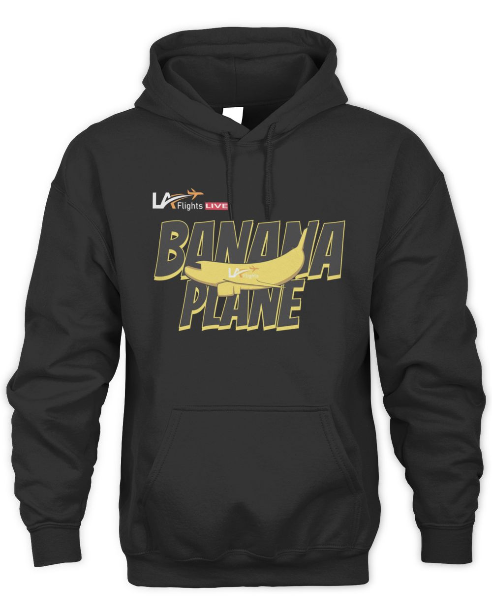Shop LA Flights Banana Plane Hoodie
