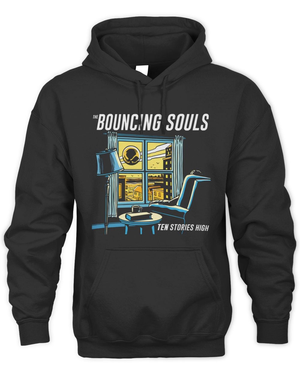 The Bouncing Souls Merchandise Ten Stories High Album Hoodie Sweatshirt