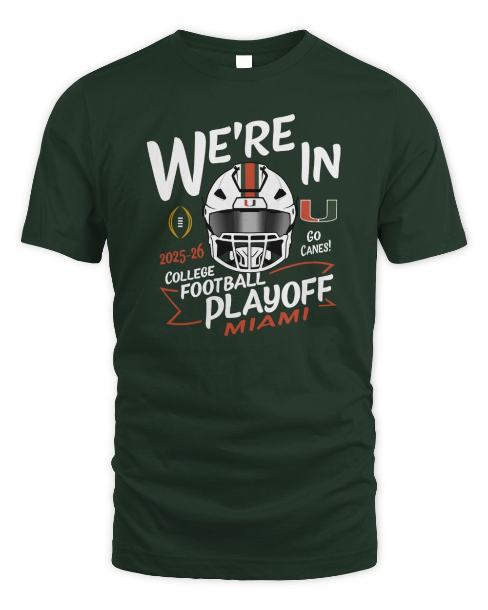 Miami Hurricanes 2025 Men's CFP T-Shirt