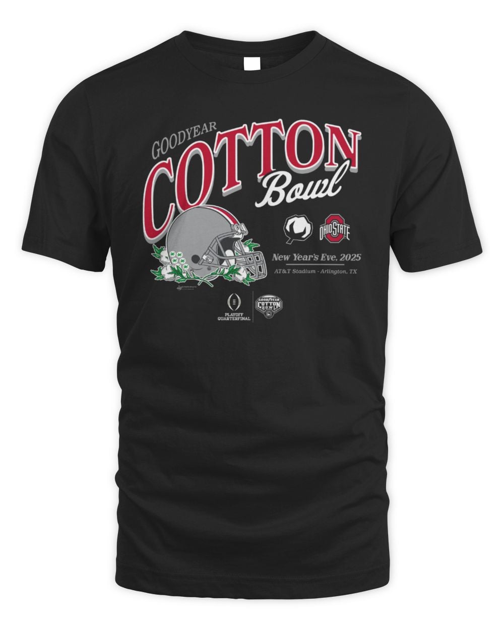 Cotton Bowl Store 2025 Cotton Bowl Ohio Tee Black