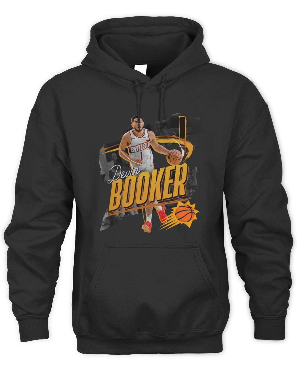 Men's Devin Booker Black Phoenix Suns Legacy Hoodie Sweatshirt