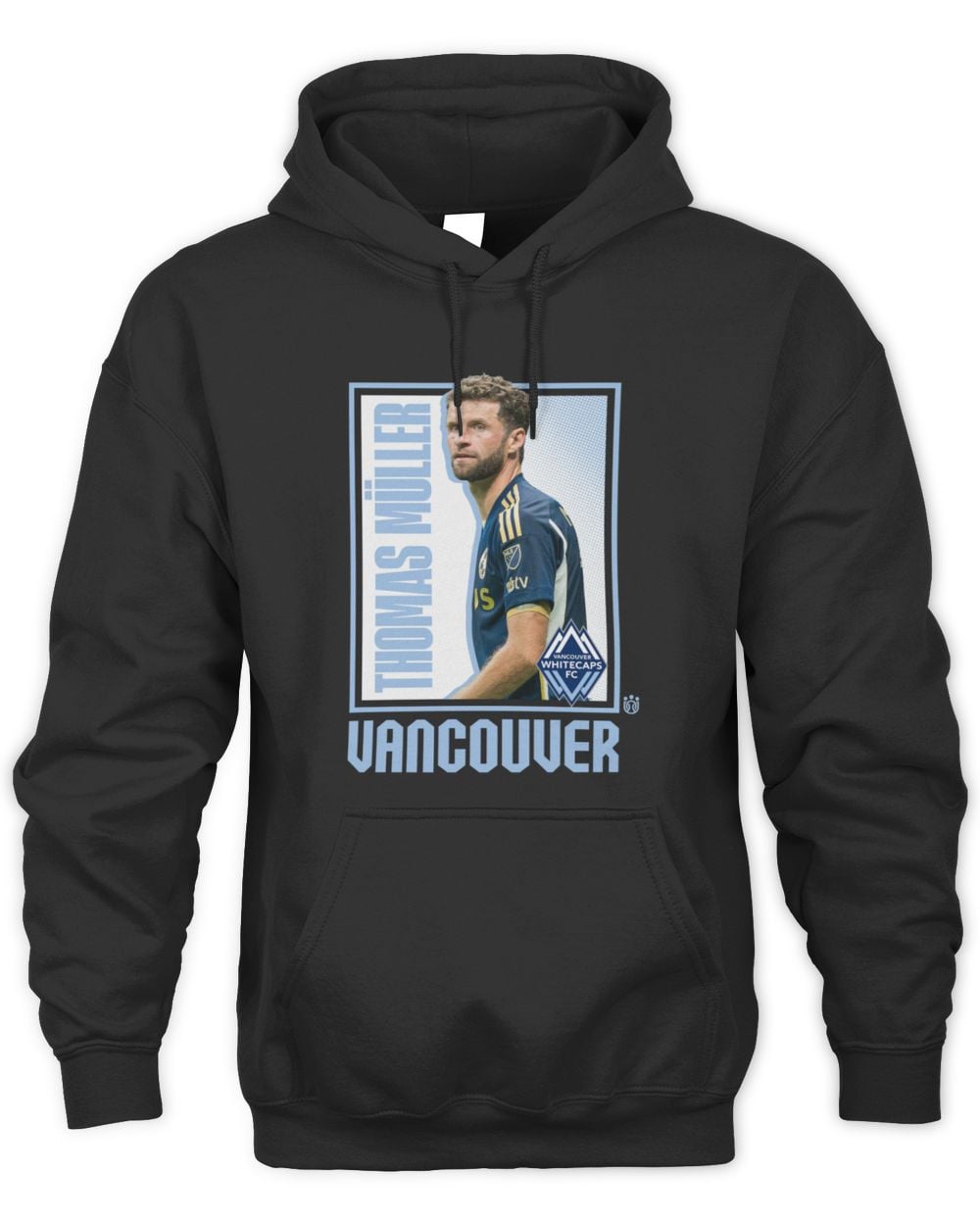 Men's Thomas Muller Black Vancouver Whitecaps FC Player Program Hoodie Sweatshirt