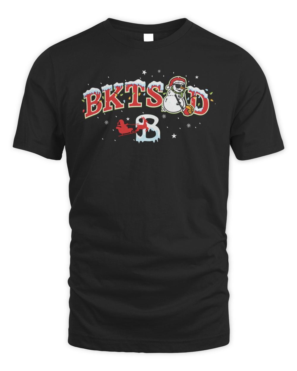 Bucketsquad Snowman Black T-Shirt