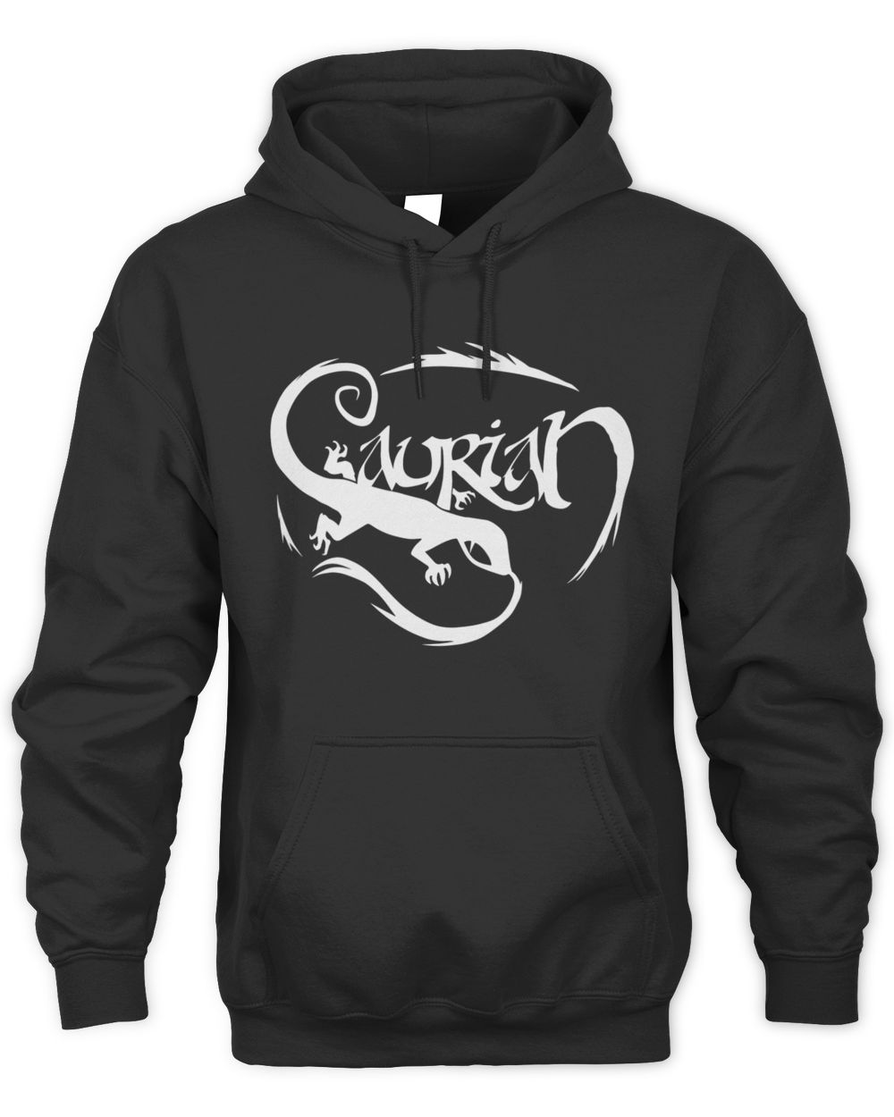 Relics Saurian Black Logo Hoodie Sweatshirt