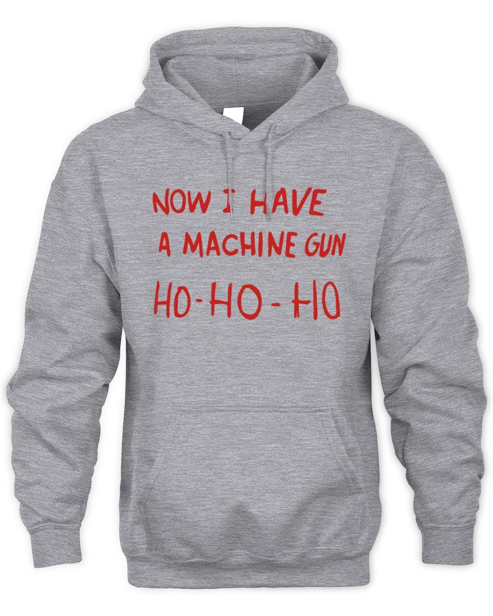 Die Hard Now I Have A Machine Gun Ho Ho Ho Christmas Hoodie Grey
