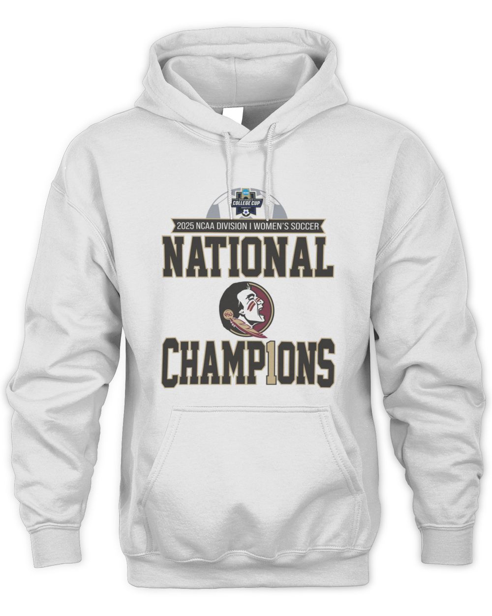 Florida State Seminoles 2025 NCAA Women's Soccer National Champions Locker Room Hoodie Sweatshirt