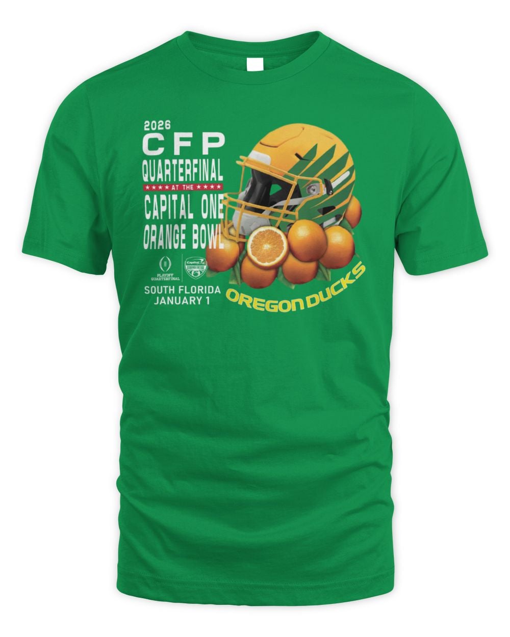 Cfp Quarterfinal Oregon Bed Of Oranges Official T Shirt