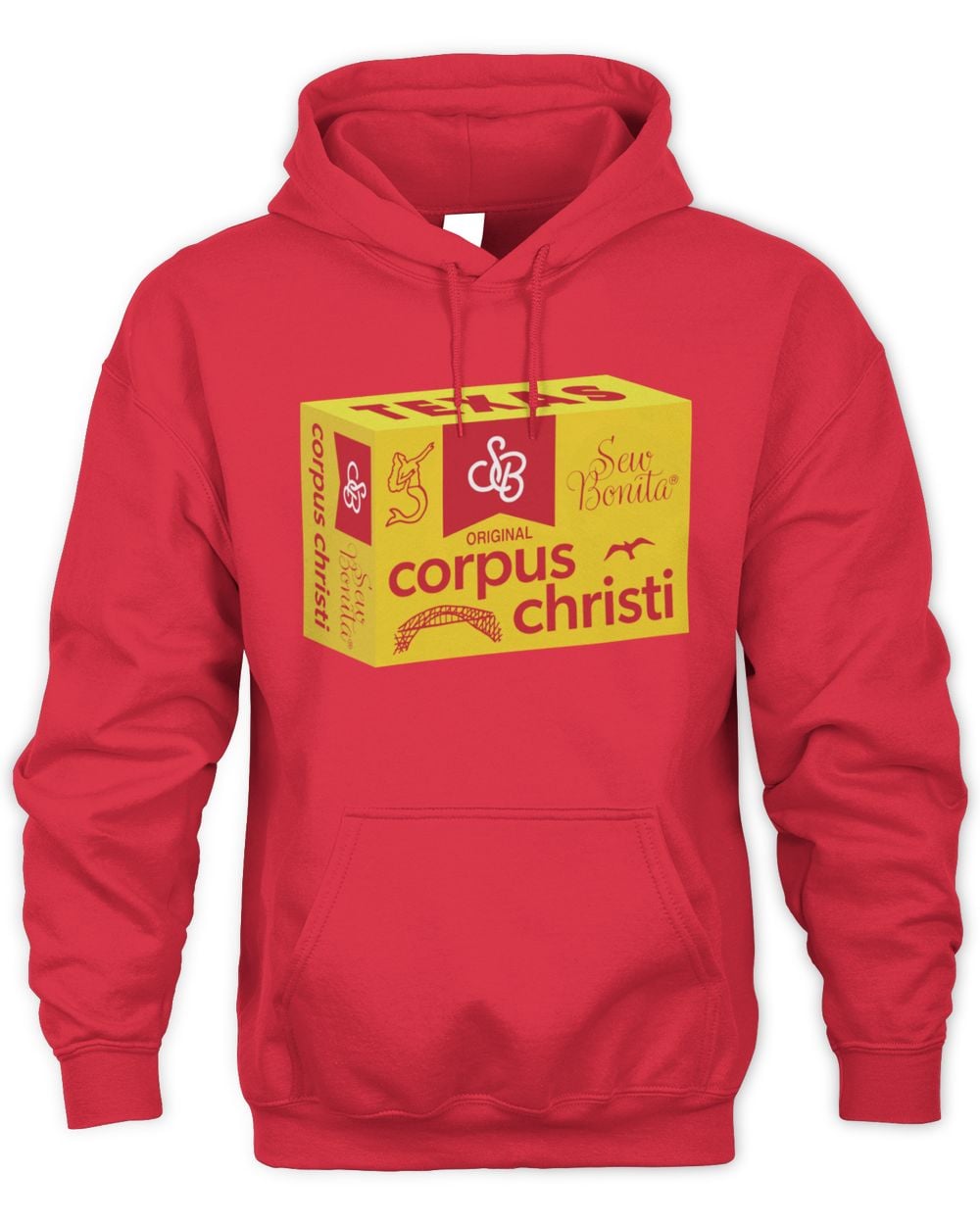 Sew Bonita Corpus Christi Fideo Hoodie Red