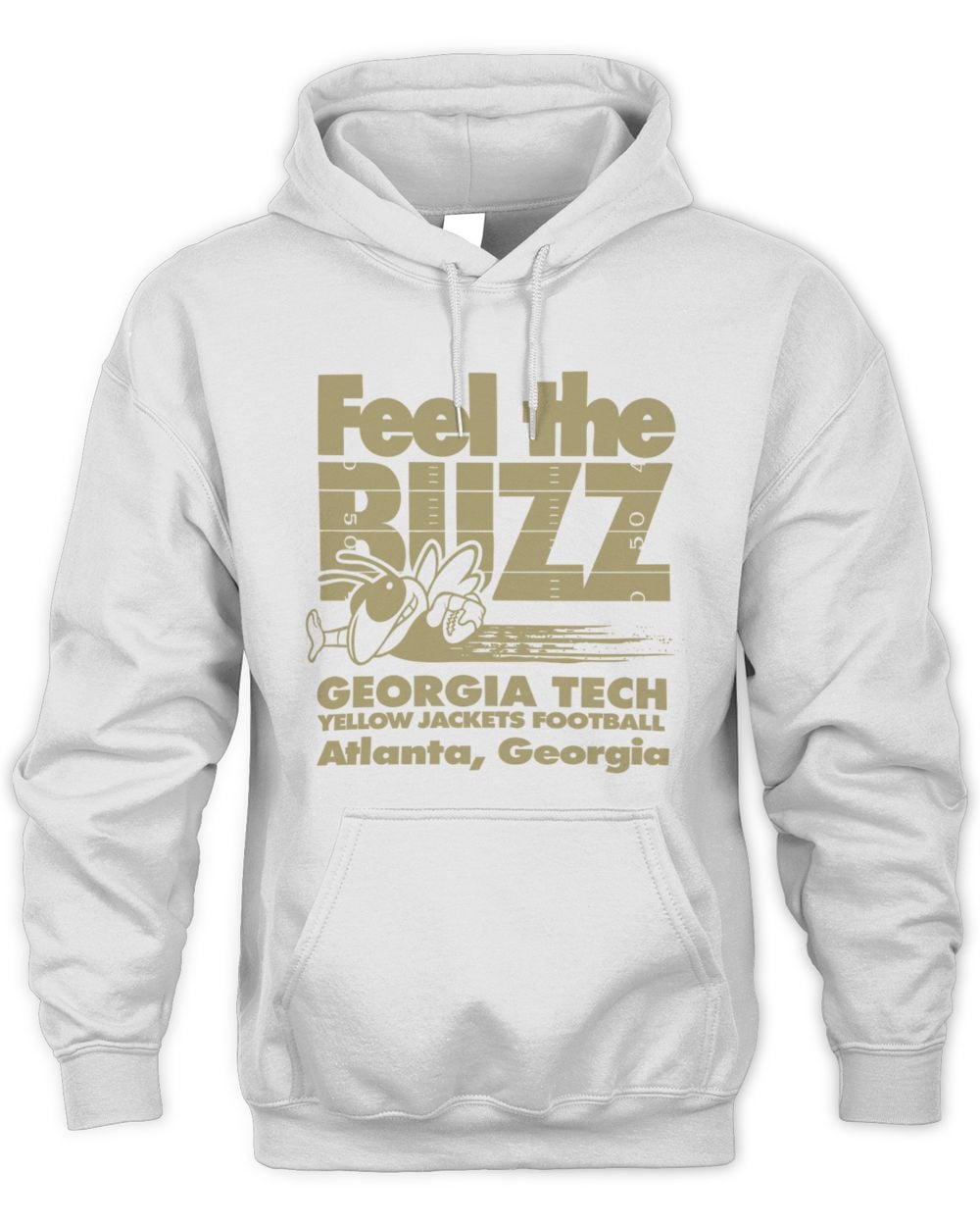 Georgia Tech Feel The Buzz Football Hoodie Sweatshirt