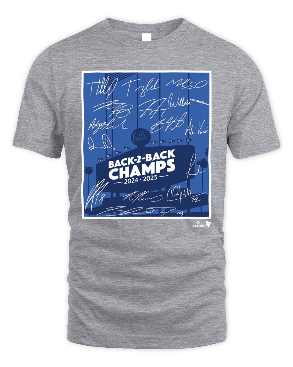 Los Angeles Baseball Back-To-Back Champs Tee
