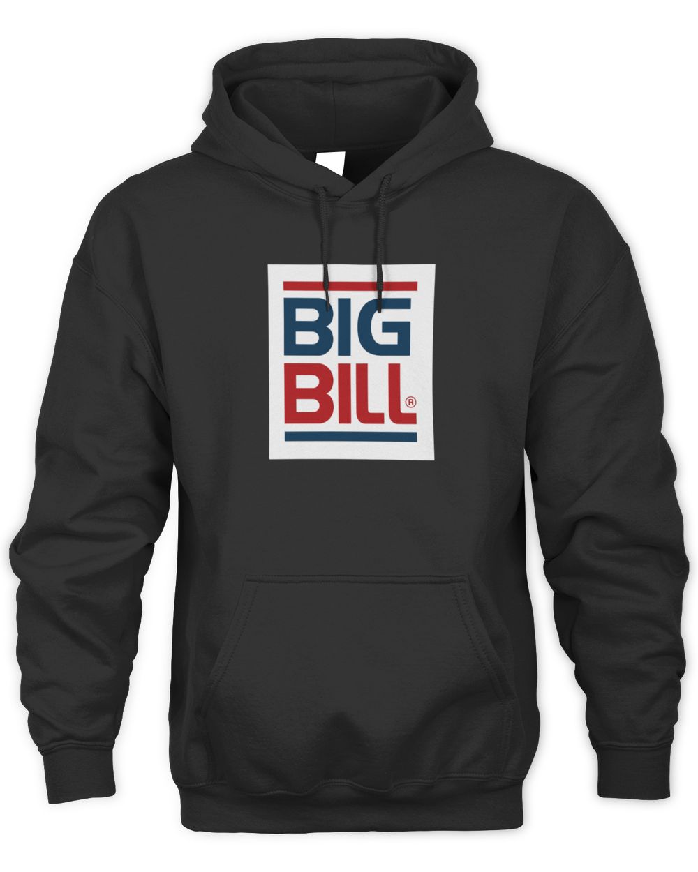 Black Big Bill Logo Hoodie Sweatshirt