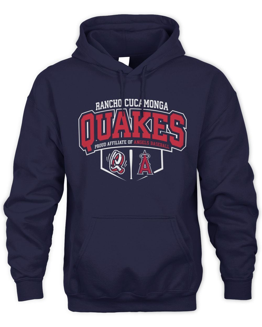 Rancho Cucamonga Quakes Angels Affiliate Navy Hoodie Sweatshirt
