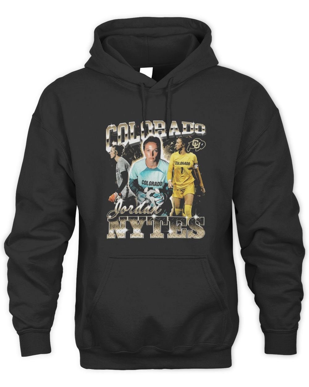 Jordan Nytes Colorado 90s Black Hoodie Sweatshirt