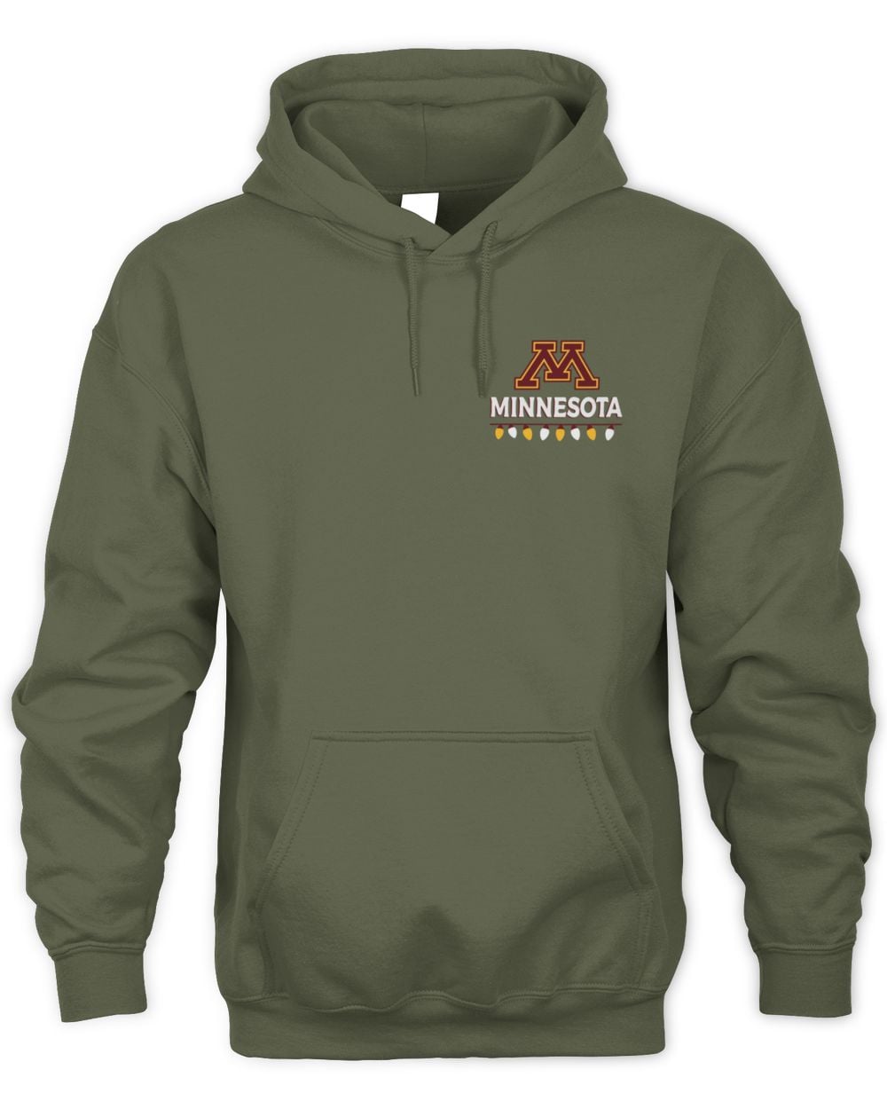 Men's Minnesota Golden Gophers Merry Christmas Tree Hoodie Sweatshirt
