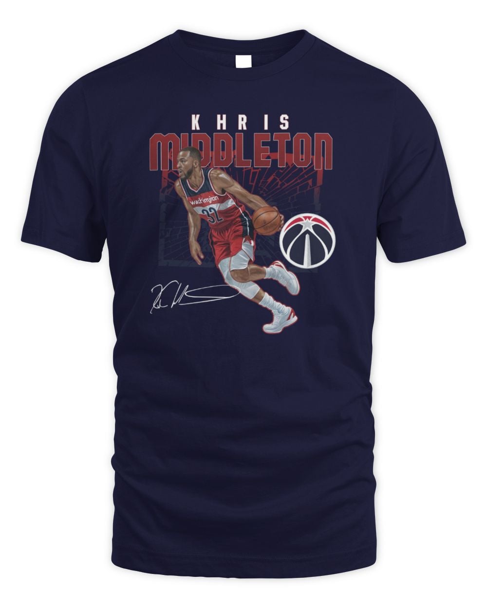 Khris Middleton Washington Wizards Shattered Official T Shirt