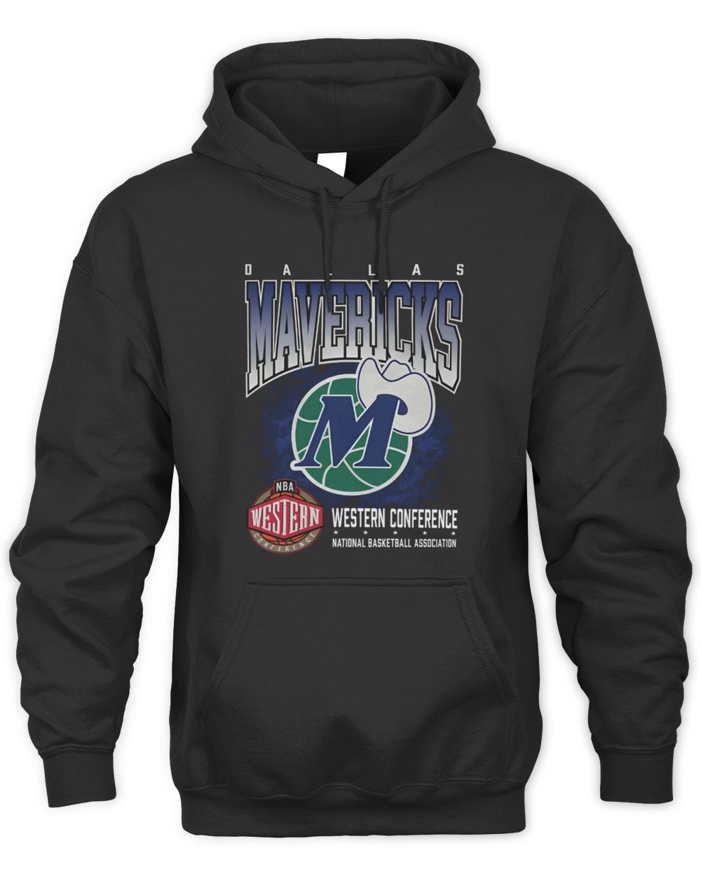 Dallas Mavericks 1980-2000 Hardwood Classics Black Hoodie Sweatshirt