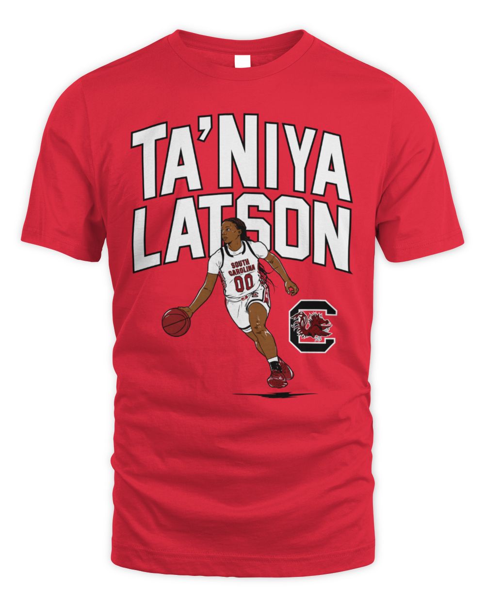 South Carolina Basketball Ta'Niya Latson Name Pose Tee Shirt