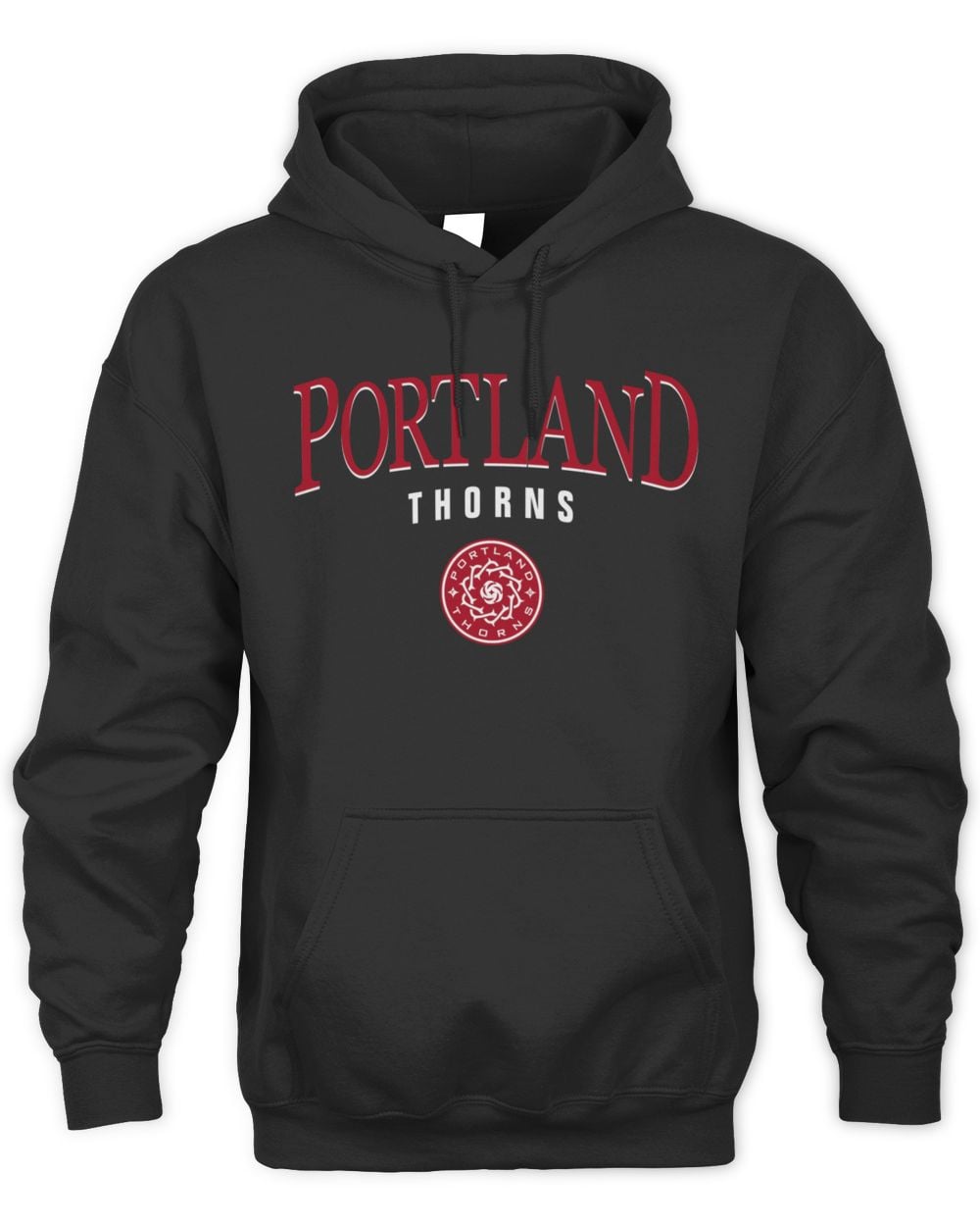 Men's 500 Level Black Portland Thorns FC Team Arch Name Graphic Hoodie Sweatshirt