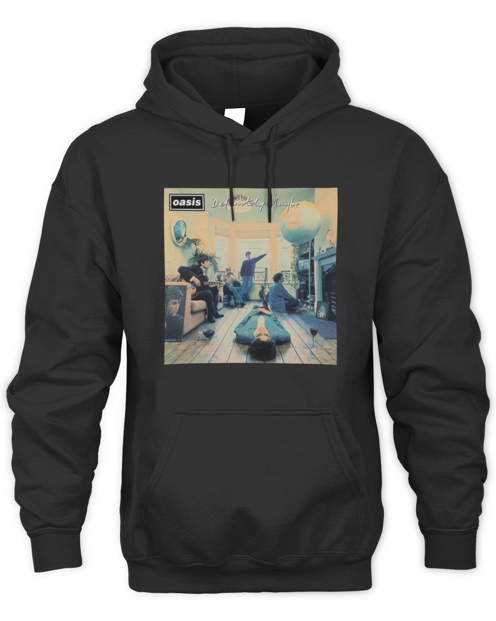 Oasis Definitely Maybe Vintage Artwork Hoodie Sweatshirt