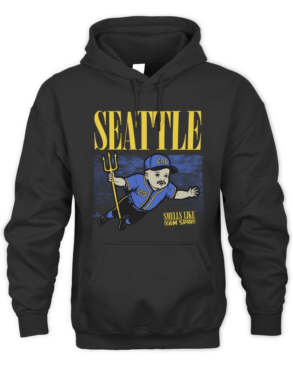 In The Clutch Shop Smells Like Team Spirit Cal Raleigh Seattle Mariners Hoodie Black