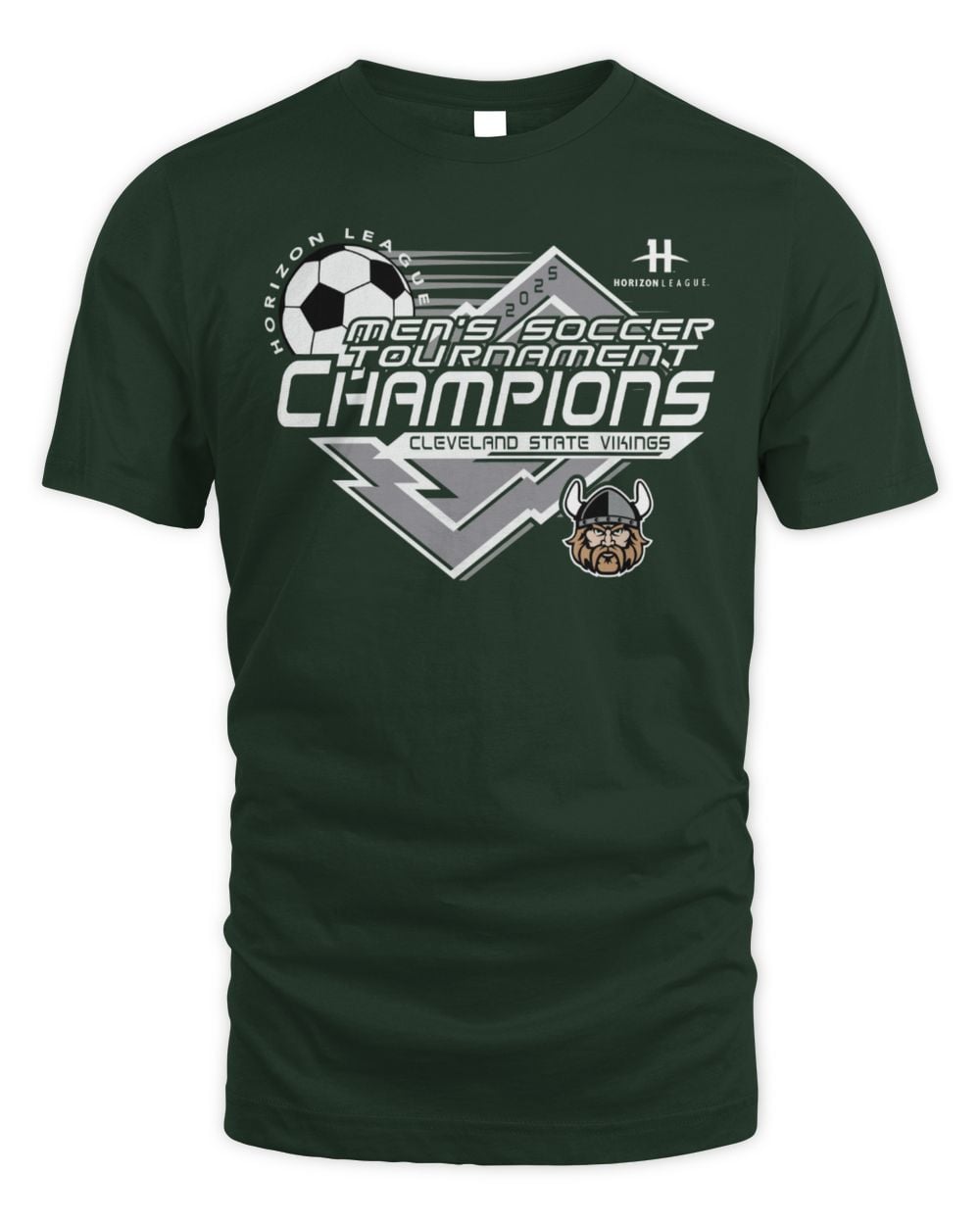 Cleveland State University Men's Soccer 2025 Horizon League Tournament Champions Short Sleeve T-Shirt