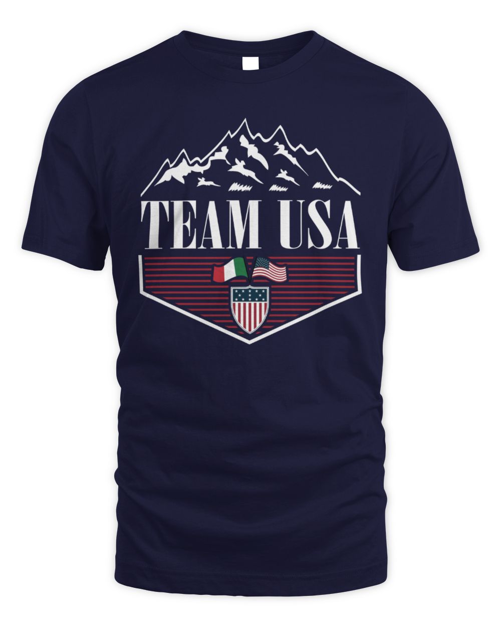 Men's Navy Team USA 2026 Winter Olympics Diamond T-Shirt