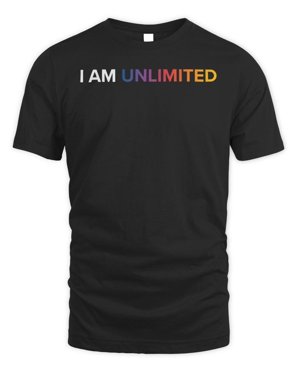 I Am Unlimited Gradient Tshirt Black