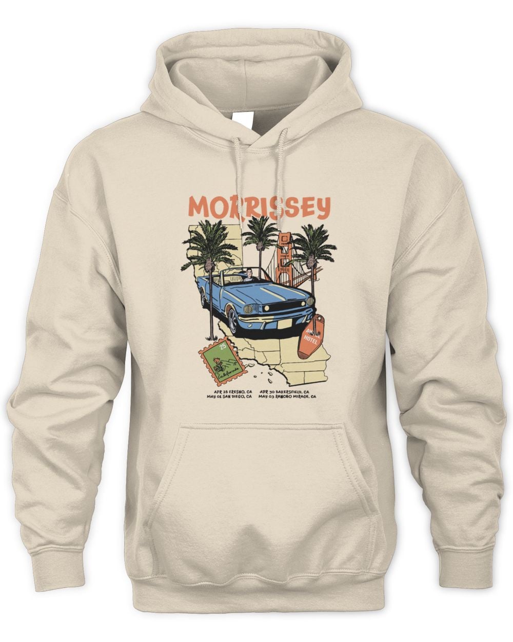 Morrissey Merch California Hoodie Sweatshirt