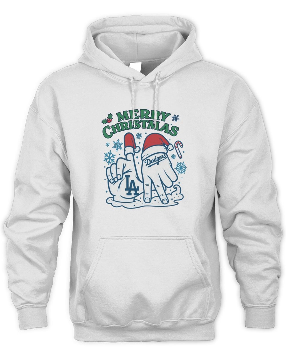 Merry Christmas Los Angeles Dodgers Hands MLB Baseball World Series 2025 Hoodie Sweatshirt