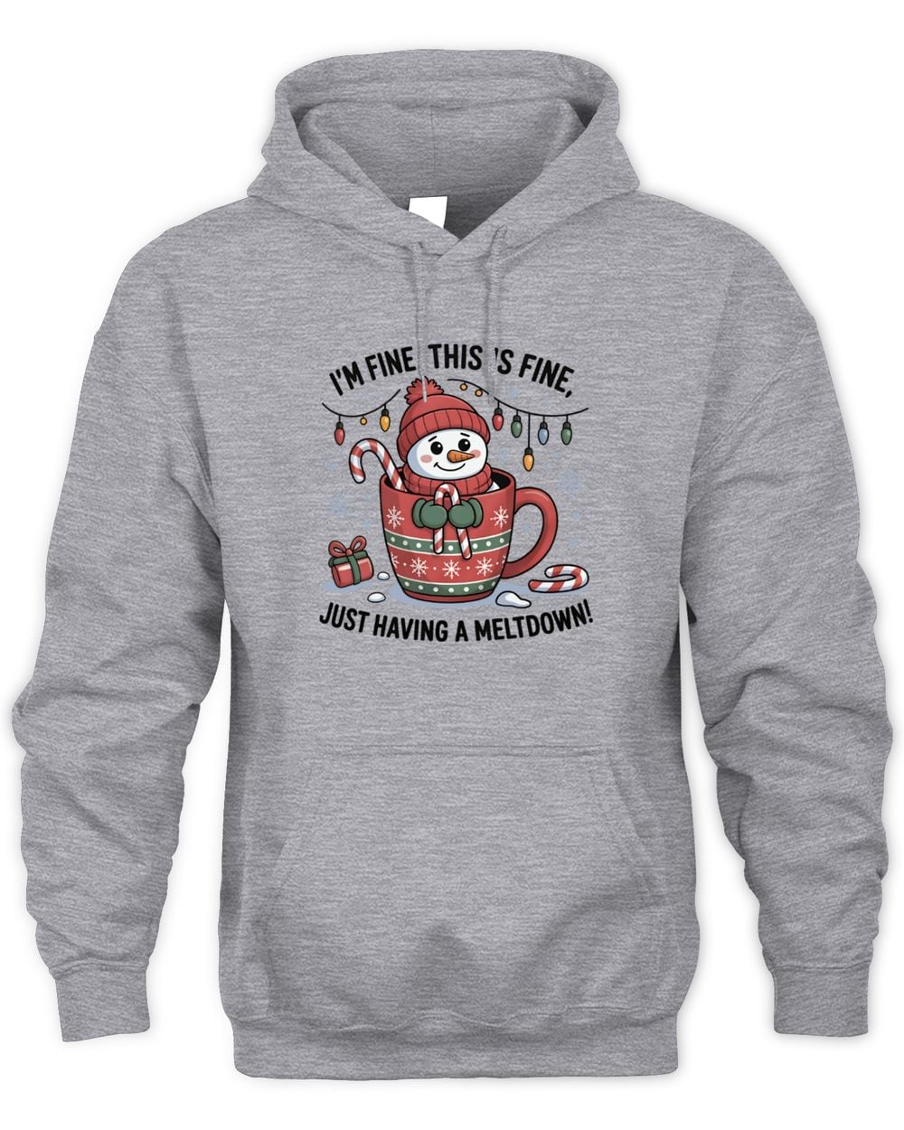 I'm Fine This Is Fine Just Having A Meltdown Christmas Hoodie