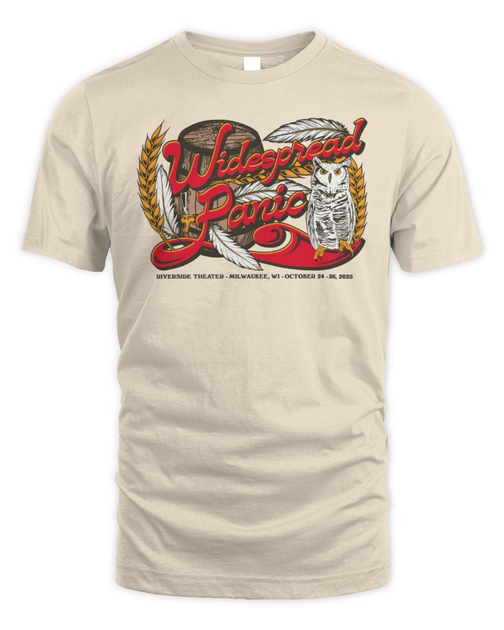 Widespread Merchandise 2025 Milwaukee Event Tee