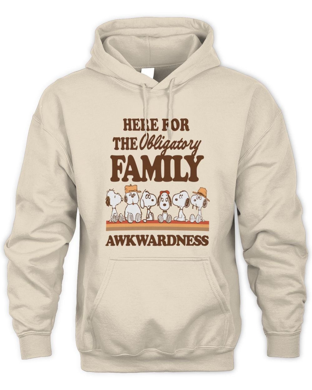 Peanuts Here For The Family Hoodie Sweatshirt