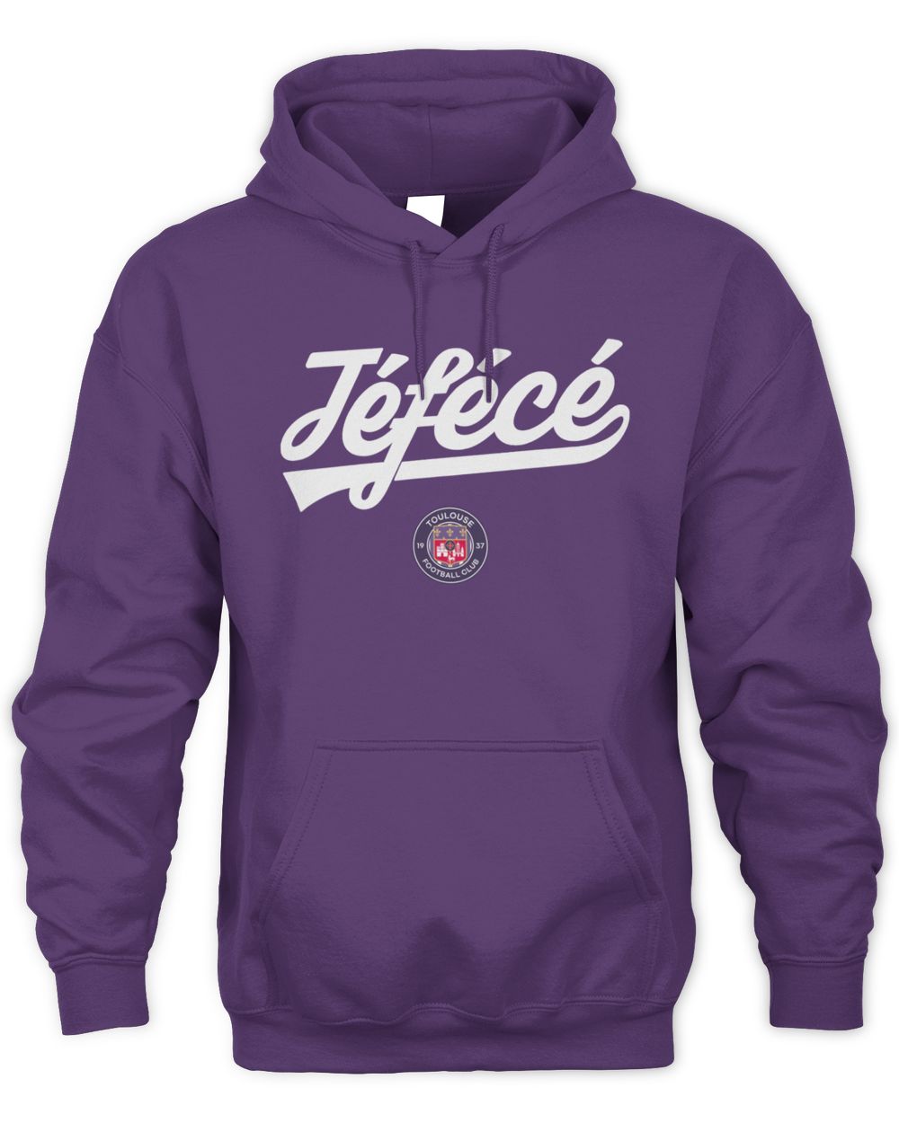 Men's 1863FC Purple Toulouse Script Hoodie Sweatshirt
