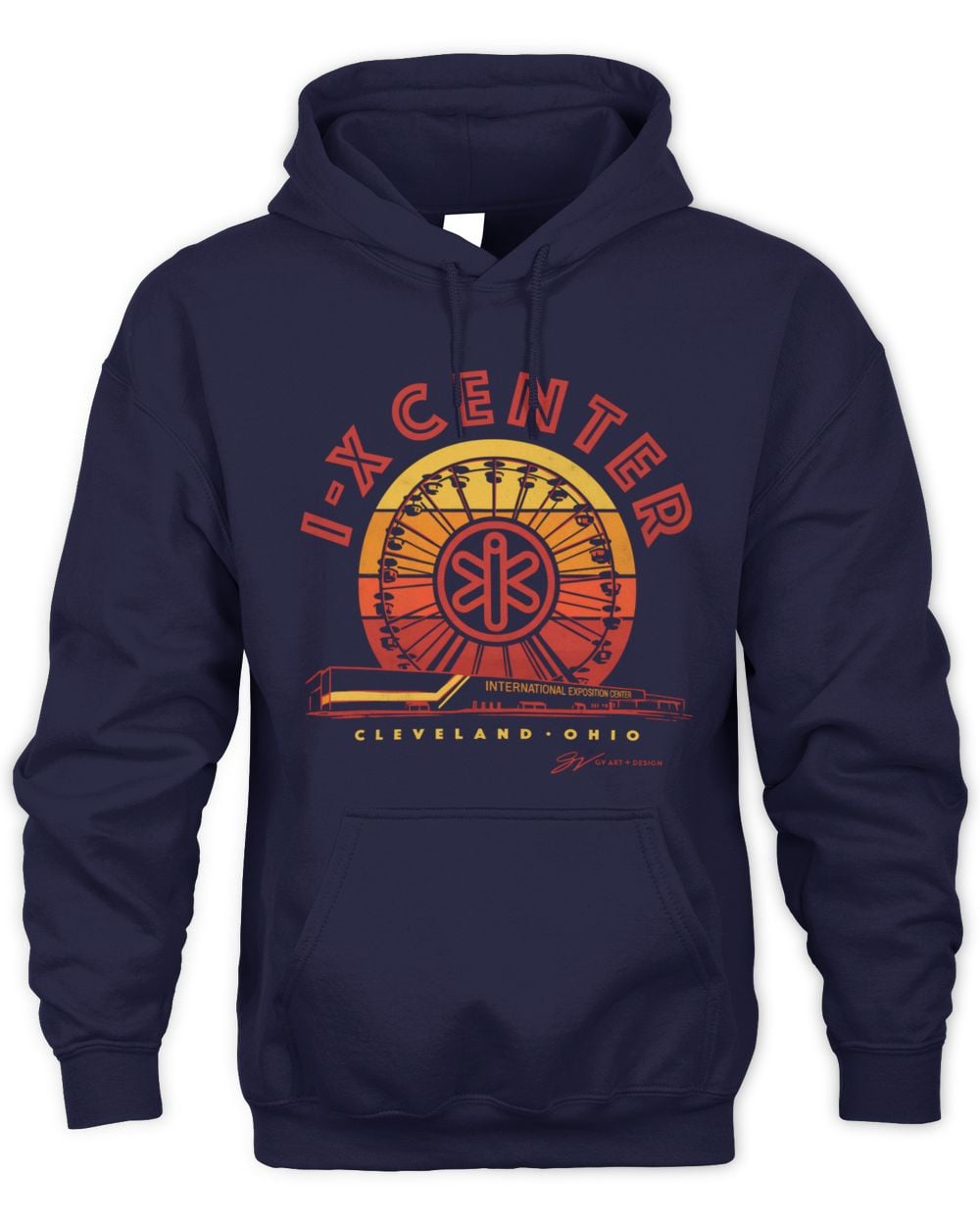 GV Art And Design I-X Ferris Wheel Hoodie Sweatshirt