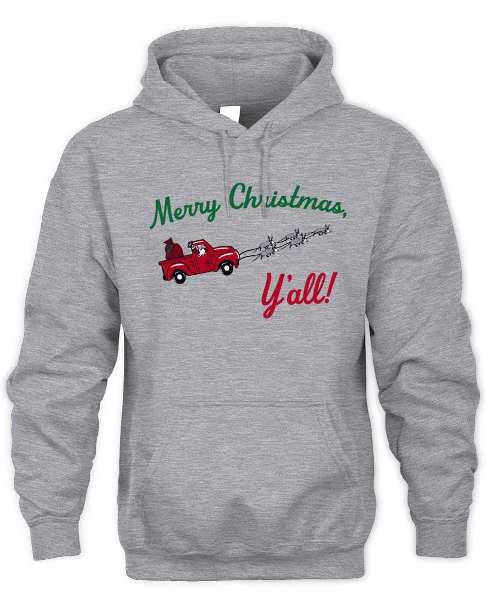 Grey Matt Mitchell Merry Christmas Y'all Hoodie